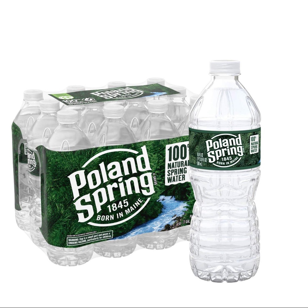Poland spring water bottle